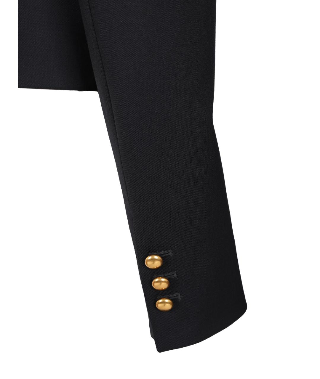 P.A.R.O.S.H. Темно-синий шерстяной жакет/пиджак, фото 5