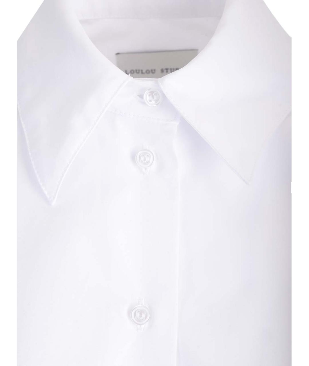 LOULOU STUDIO Белая хлопковая рубашка, фото 3