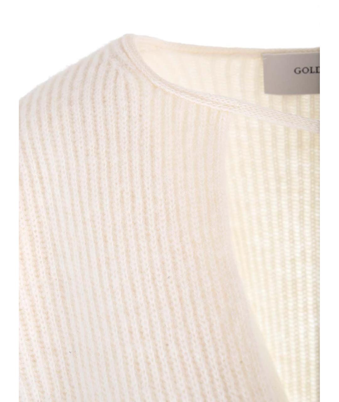 GOLDEN GOOSE DELUXE BRAND Белый шерстяной джемпер / свитер, фото 3