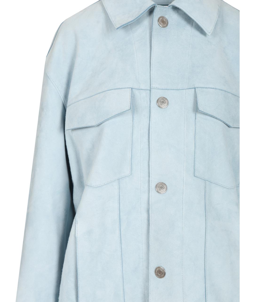 Ami Paris Голубая хлопковая куртка, фото 4