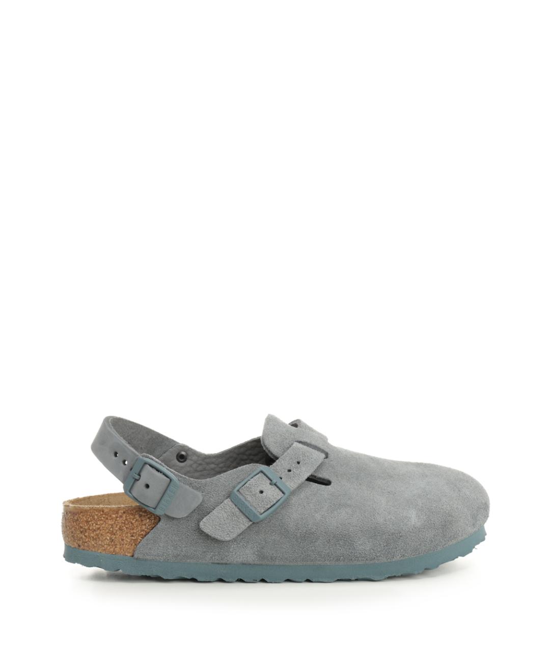 BIRKENSTOCK Голубые замшевые сандалии, фото 1