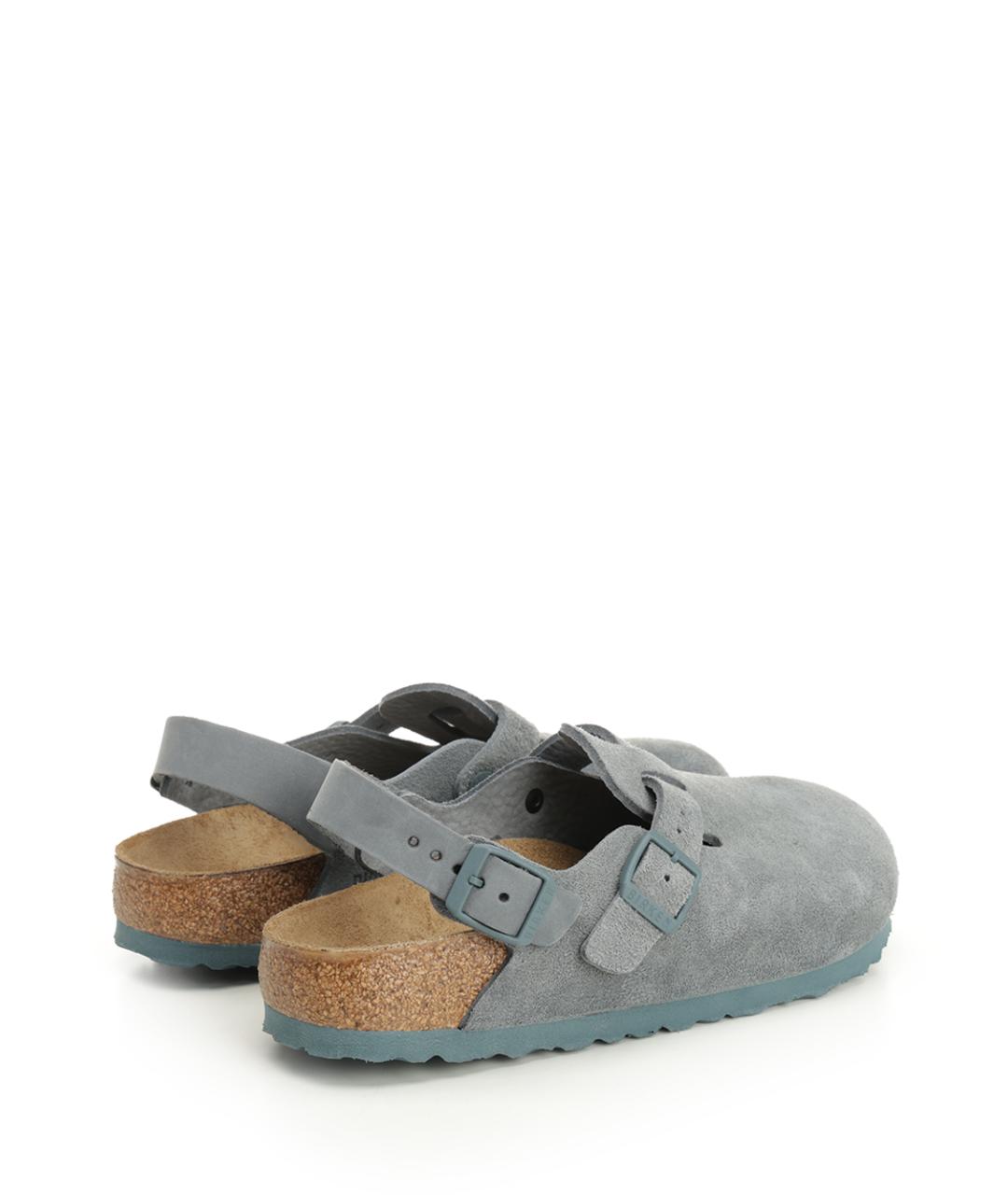 BIRKENSTOCK Голубые замшевые сандалии, фото 3