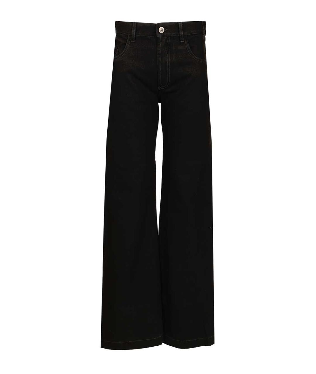 THE ATTICO Черные хлопковые прямые джинсы, фото 1