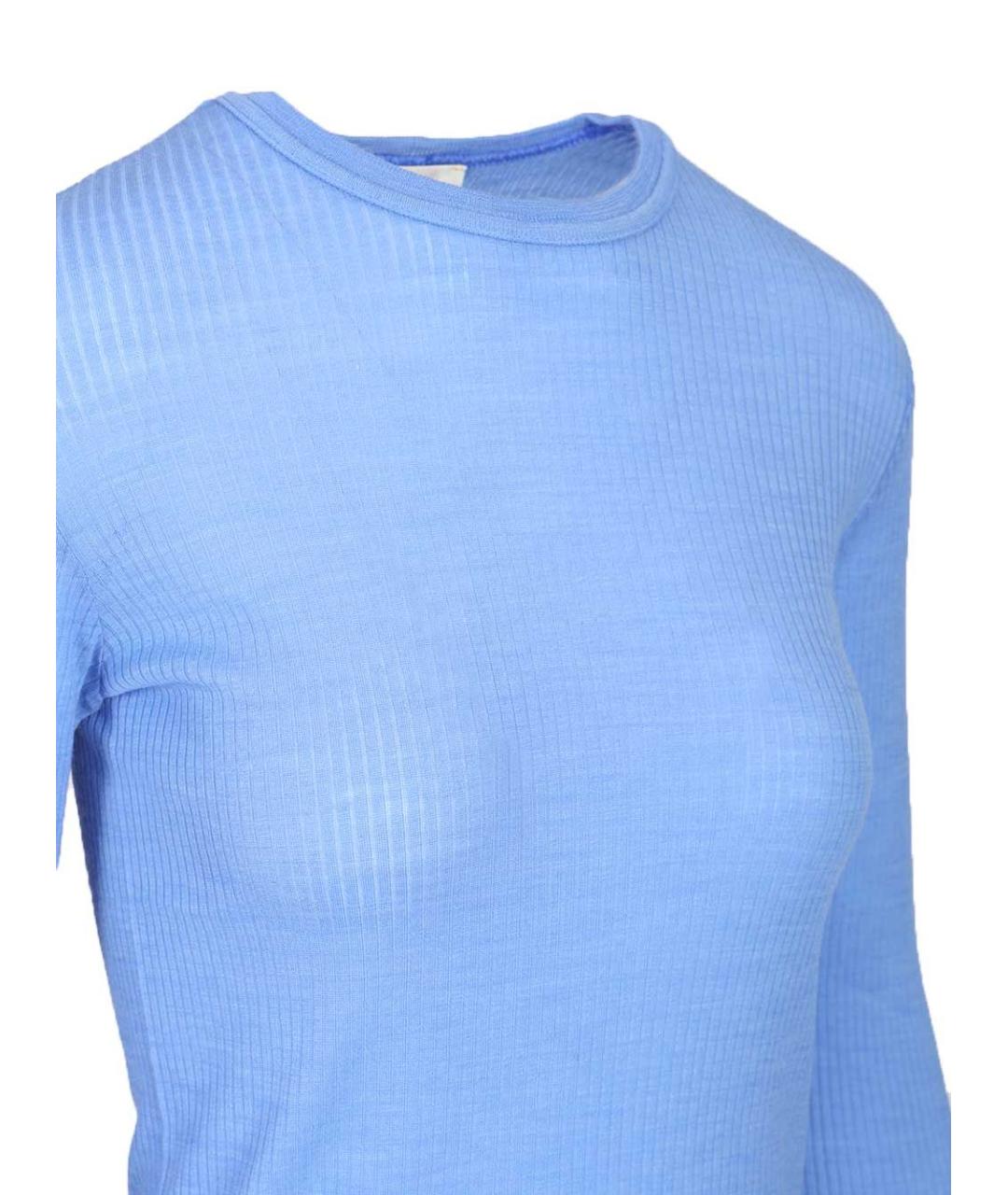 FORTE FORTE Голубой шерстяной джемпер / свитер, фото 5