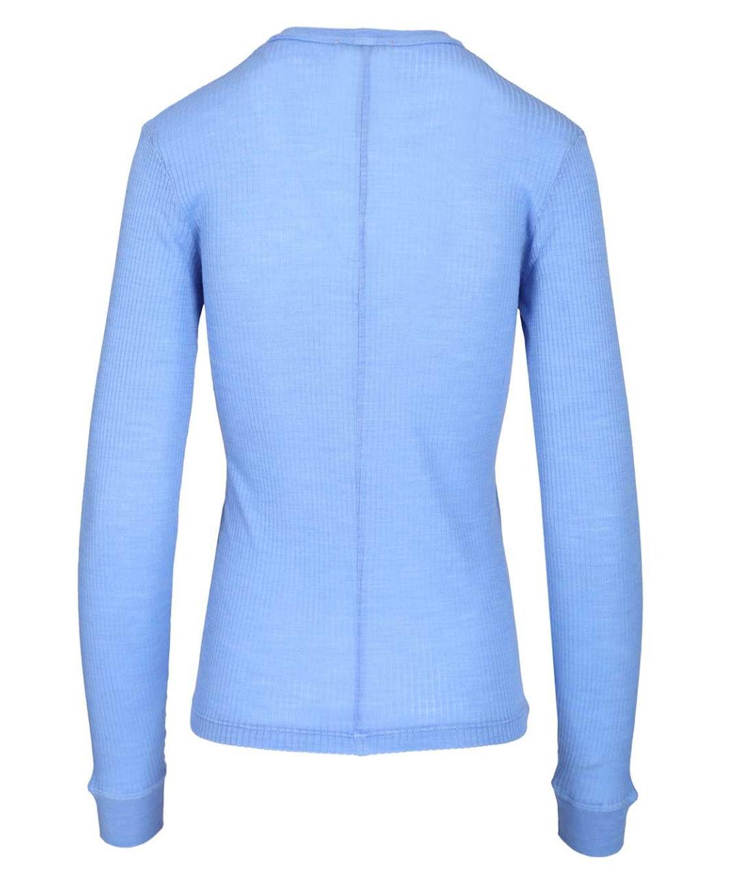 FORTE FORTE Голубой шерстяной джемпер / свитер, фото 2