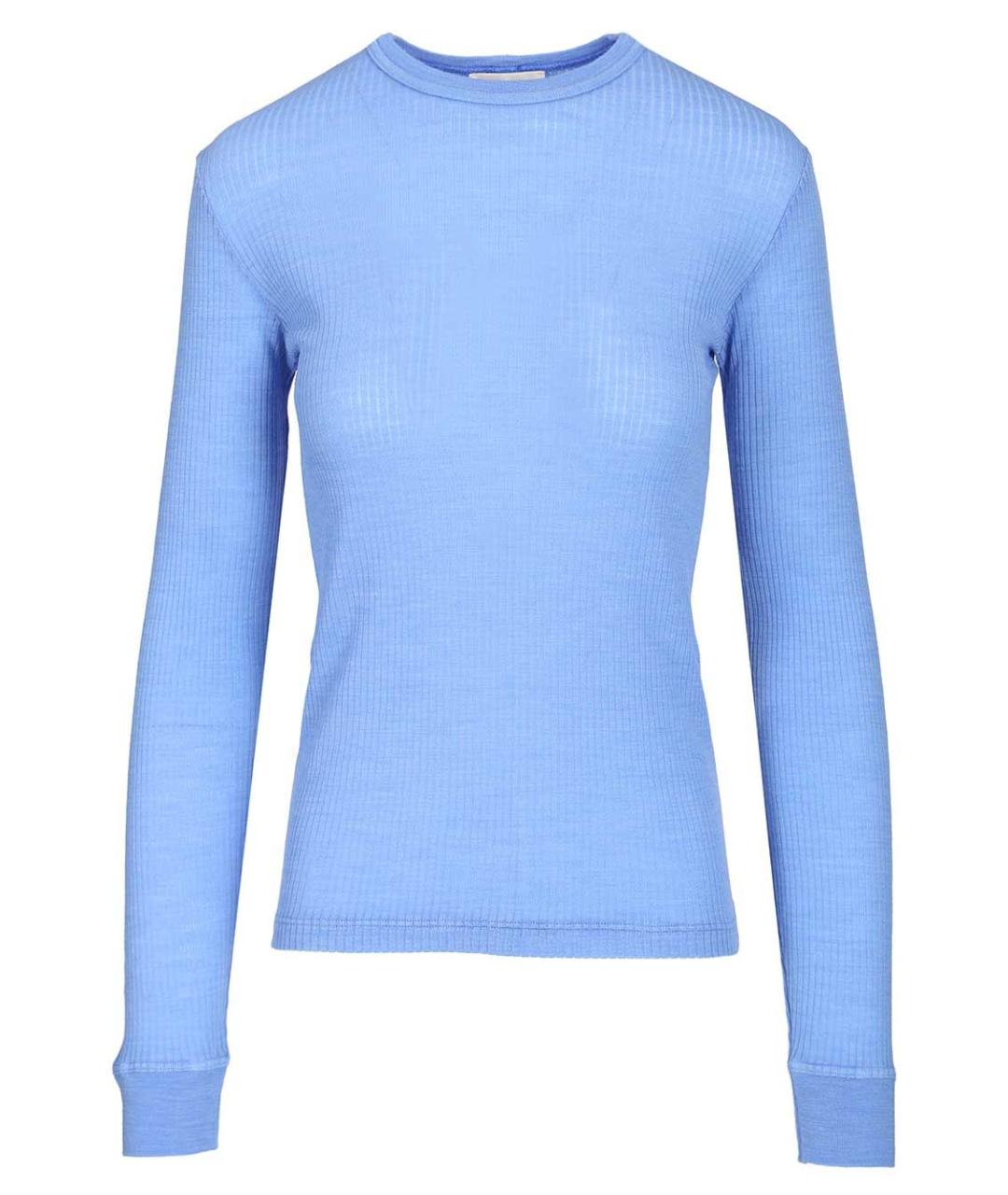 FORTE FORTE Голубой шерстяной джемпер / свитер, фото 1