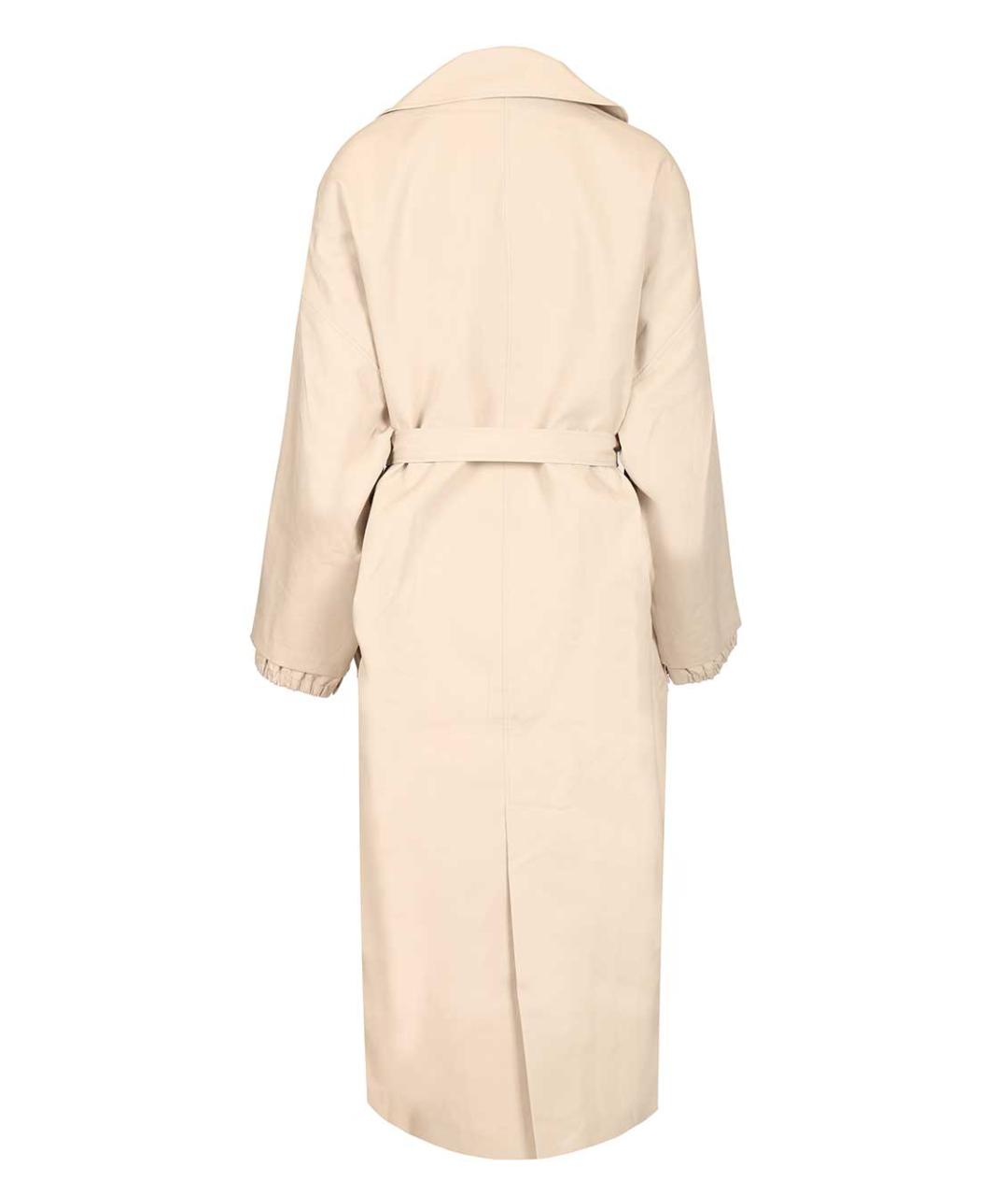 JACQUEMUS Бежевый хлопковый тренч/плащ, фото 2