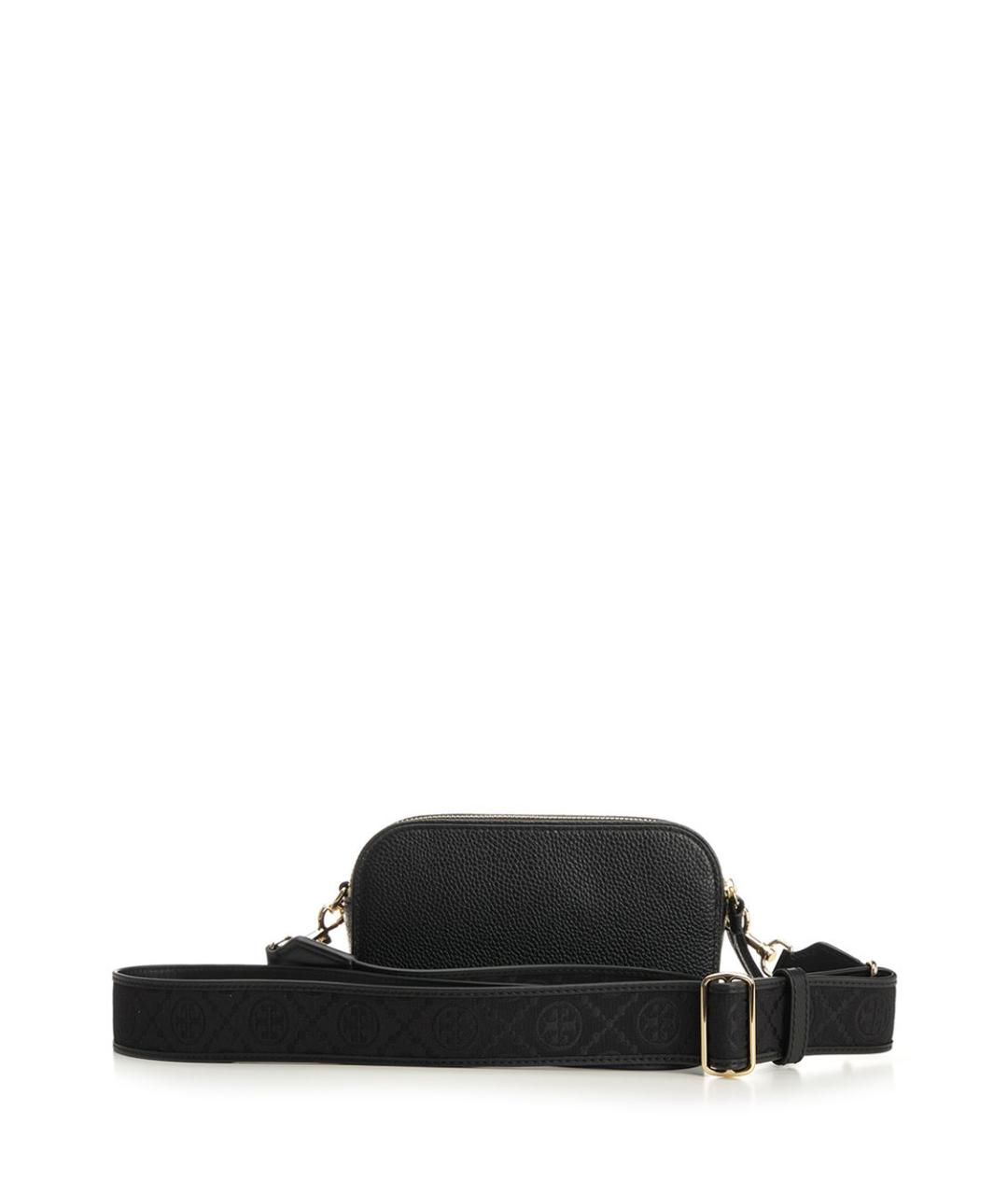 TORY BURCH Черная кожаная сумка через плечо, фото 3