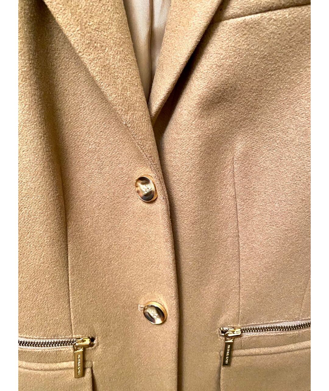 MICHAEL KORS Бежевое шерстяное пальто, фото 4