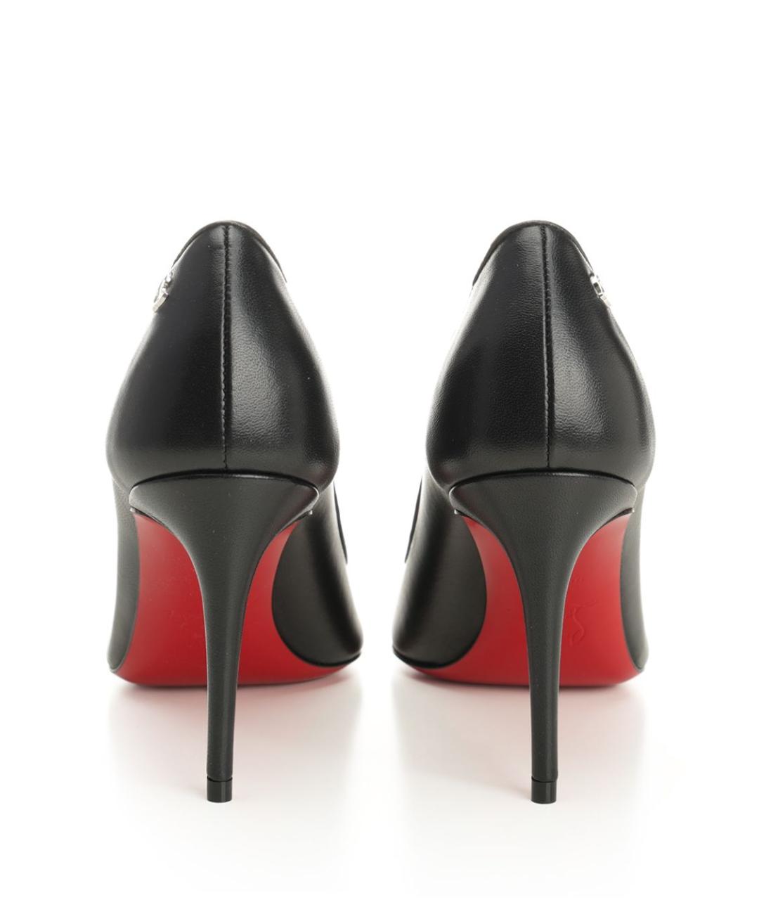 CHRISTIAN LOUBOUTIN Черные кожаные туфли, фото 6