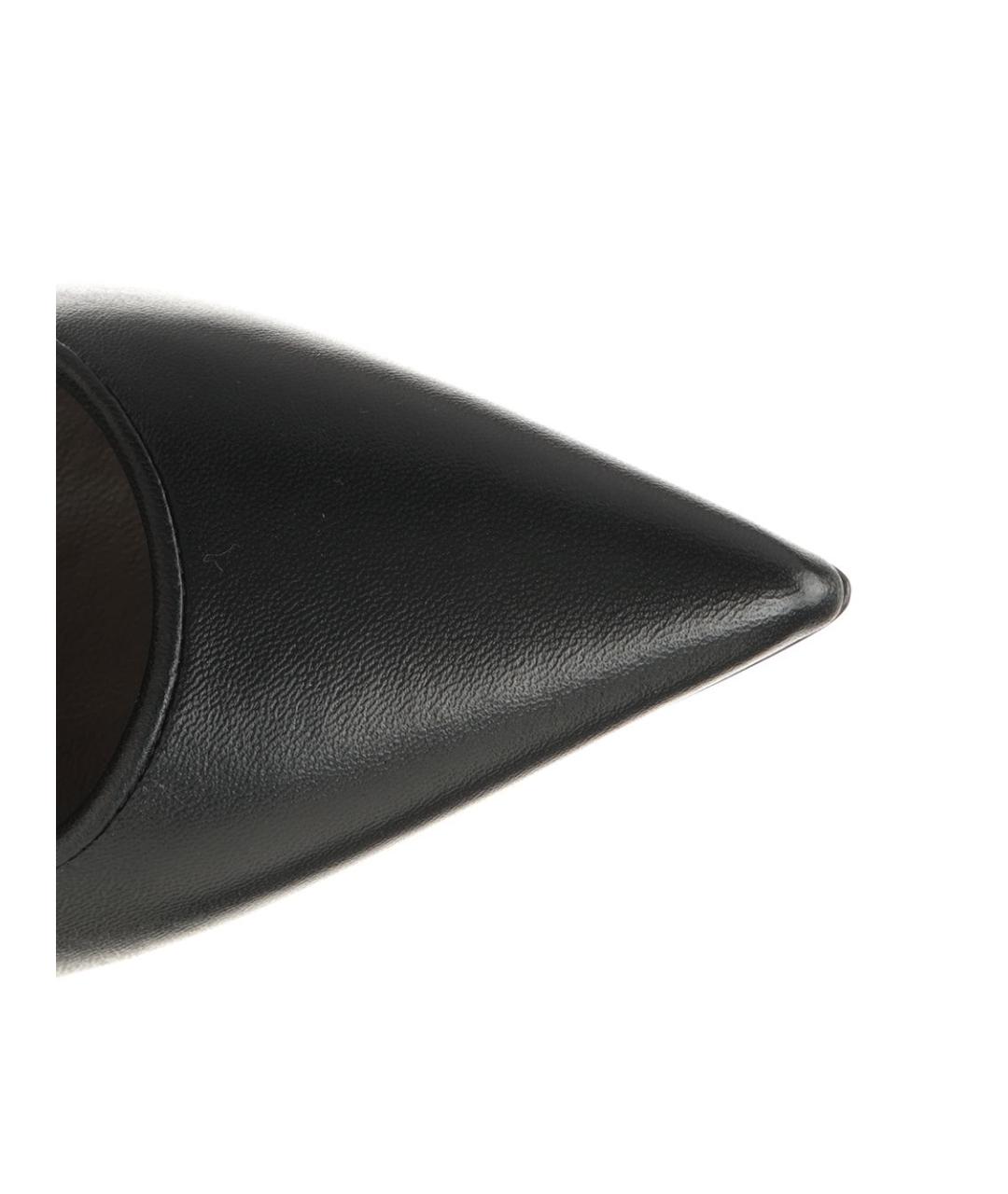 CHRISTIAN LOUBOUTIN Черные кожаные туфли, фото 4