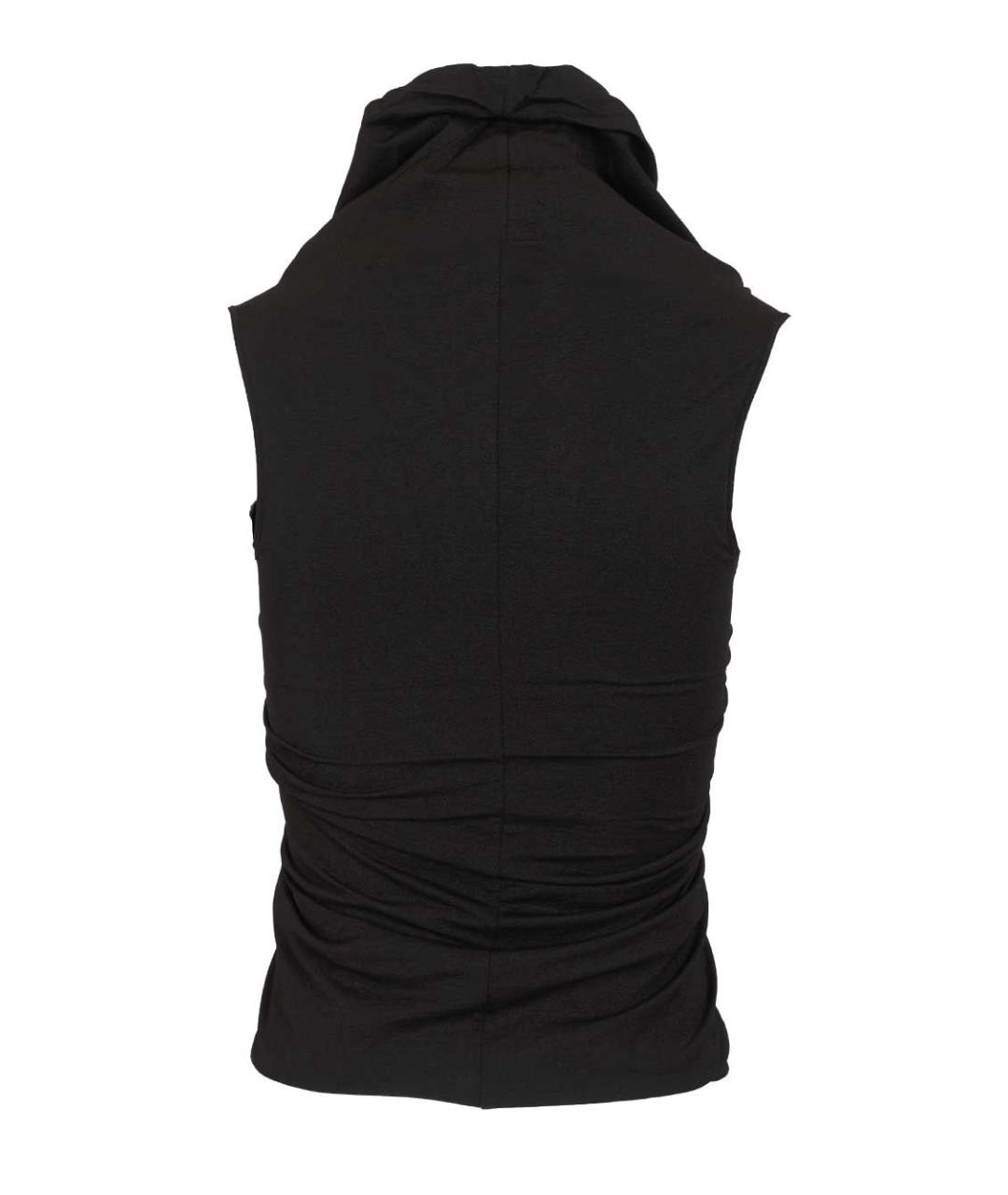 RICK OWENS Черная полиамидовая майка, фото 2