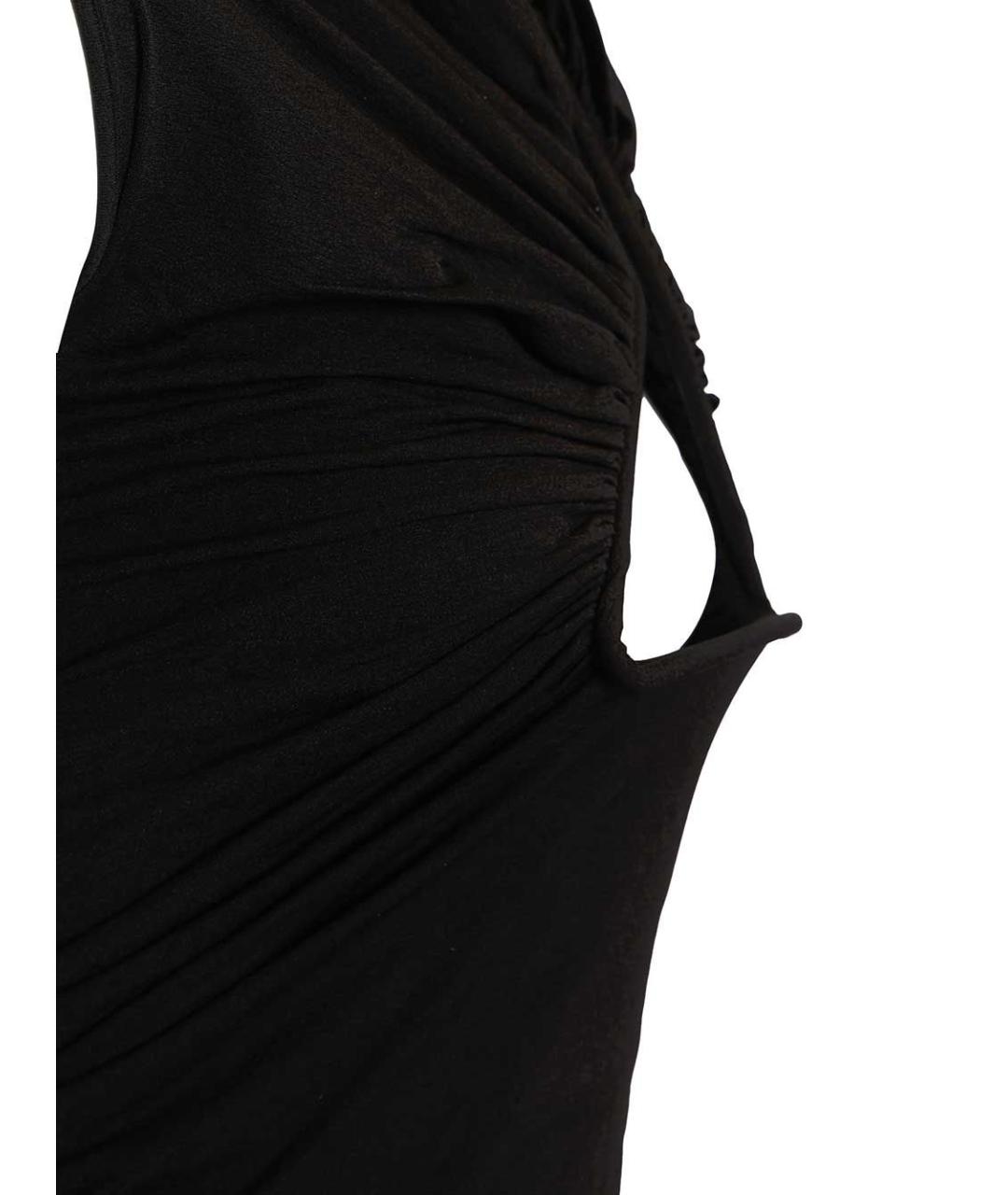 RICK OWENS Черная полиамидовая майка, фото 4