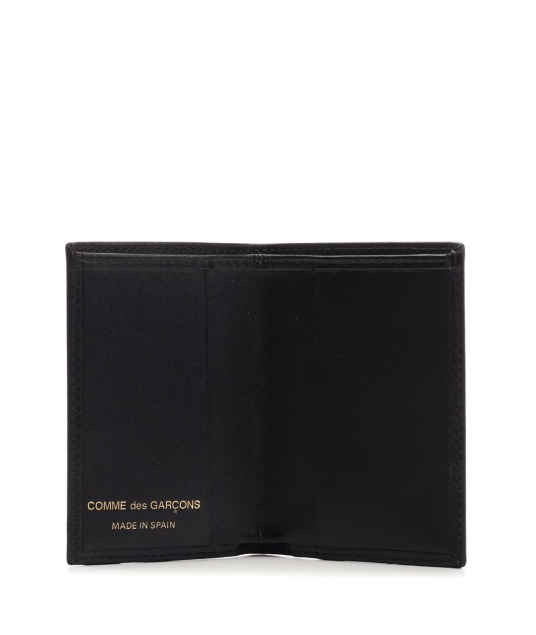 COMME DES GARÇONS WALLET Черный кожаный кошелек, фото 4