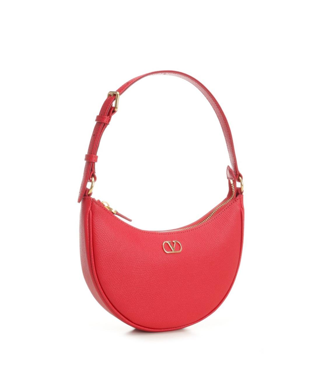 VALENTINO Красная кожаная сумка через плечо, фото 2