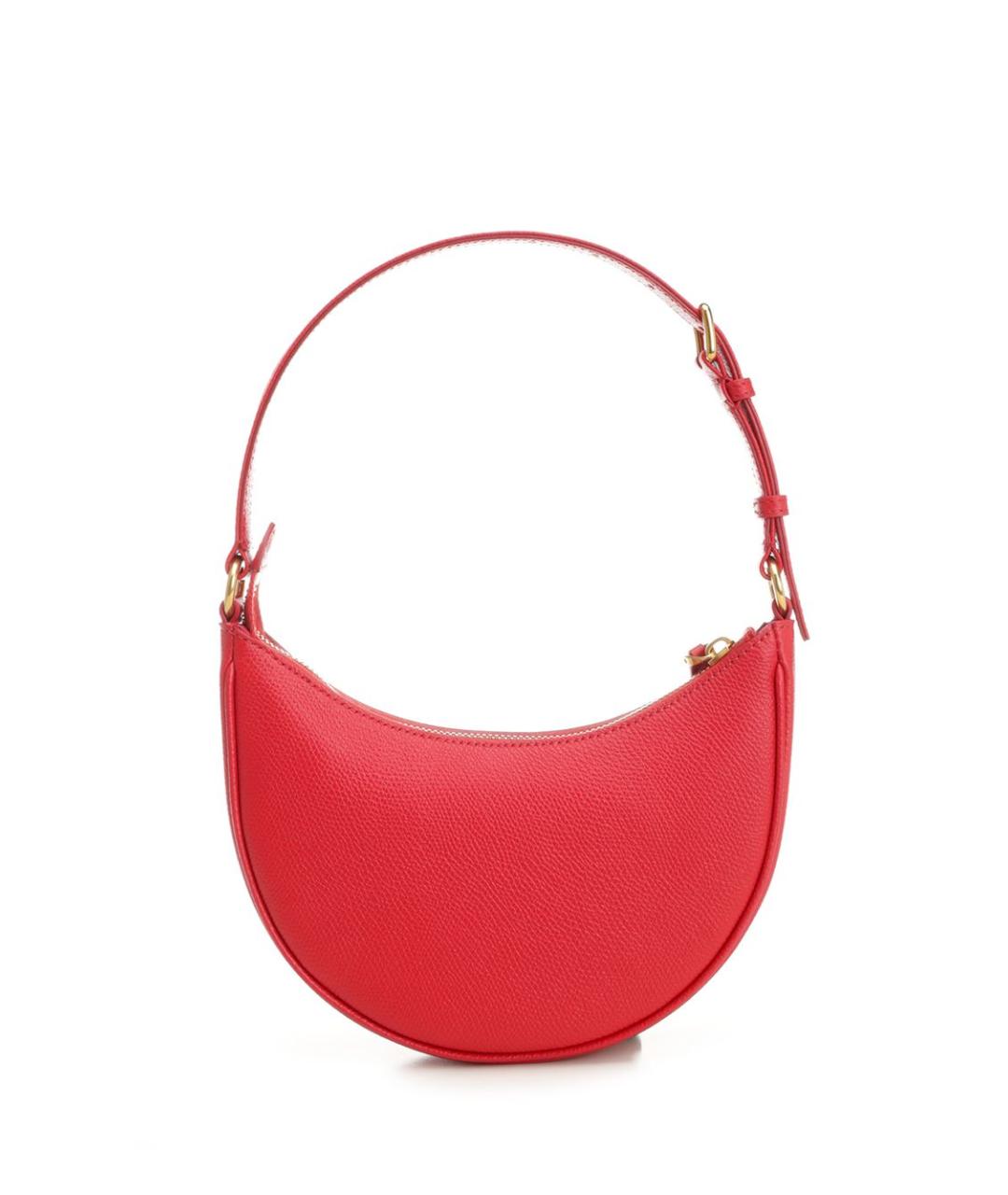 VALENTINO Красная кожаная сумка через плечо, фото 3