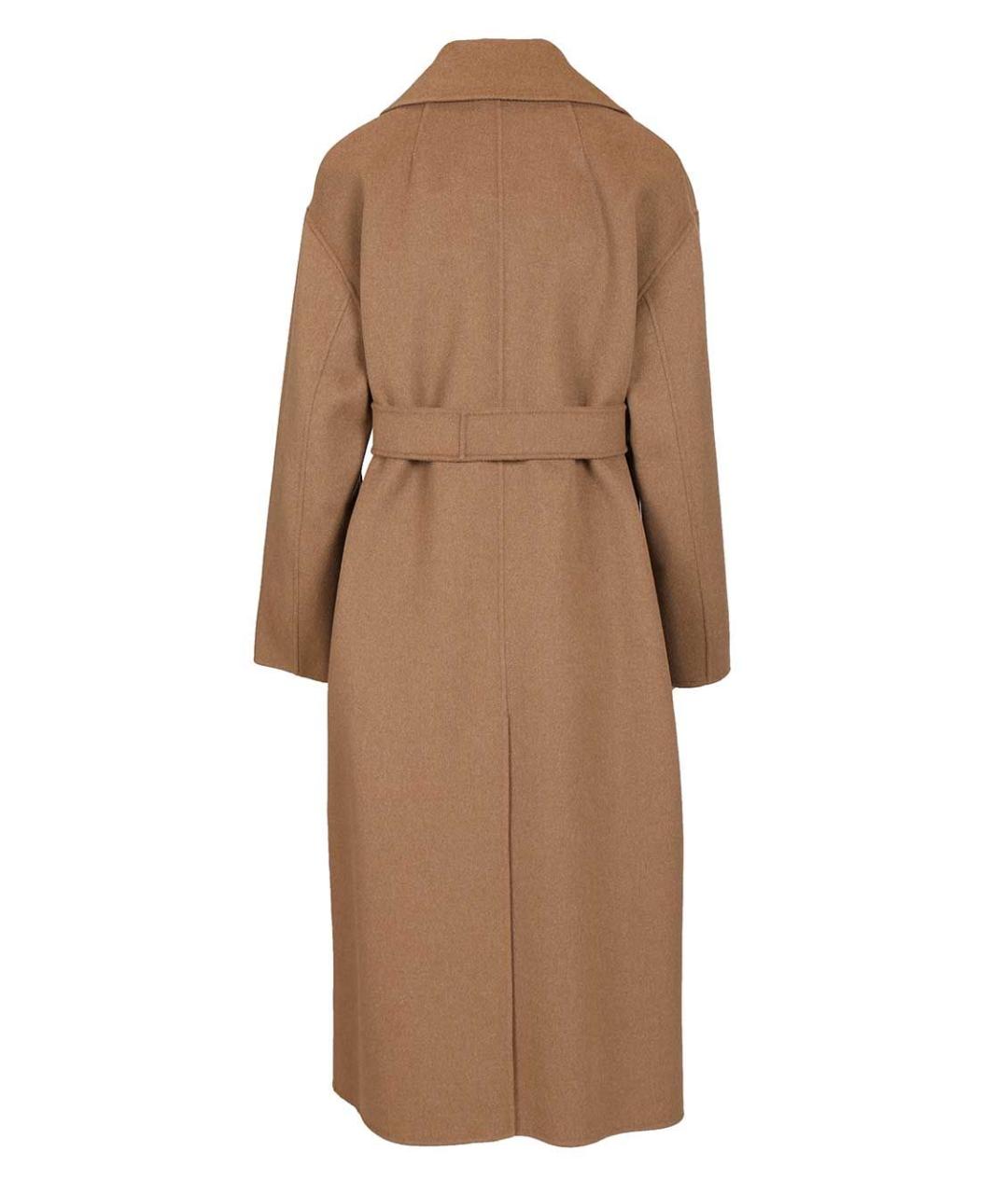 'S MAX MARA Коричневое шерстяное пальто, фото 2