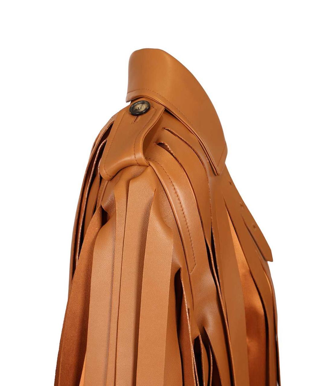 LOEWE Коричневая кожаная куртка, фото 5