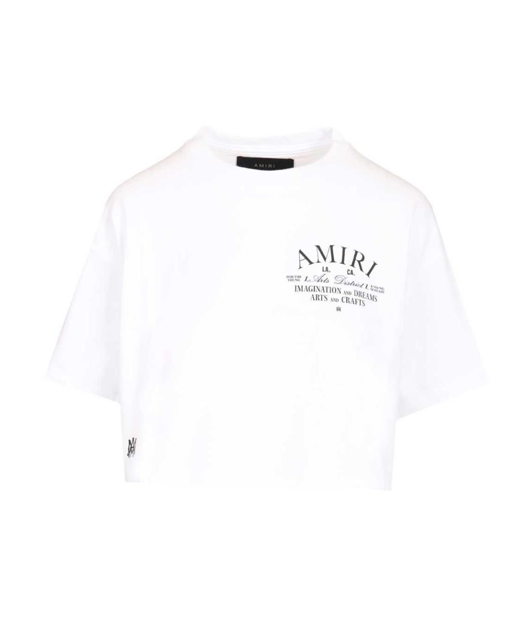 AMIRI Белая хлопковая футболка, фото 1