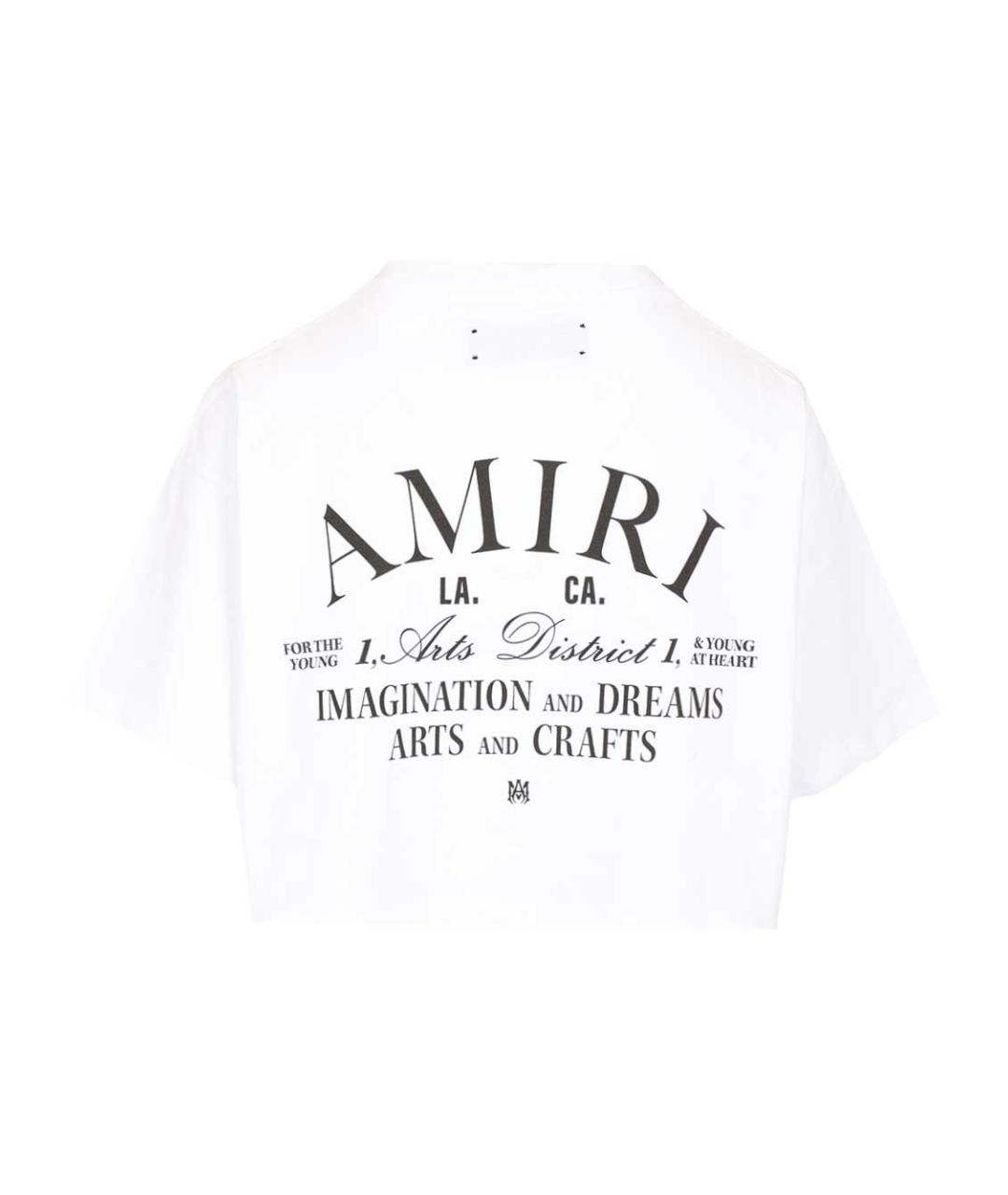 AMIRI Белая хлопковая футболка, фото 2