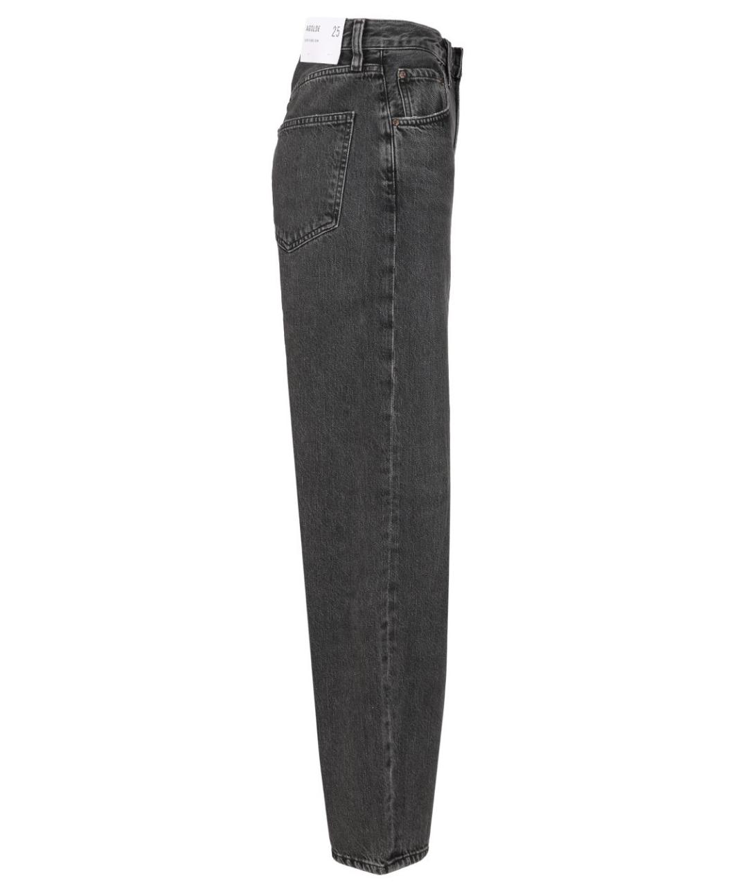 AGOLDE Черные хлопковые прямые джинсы, фото 3