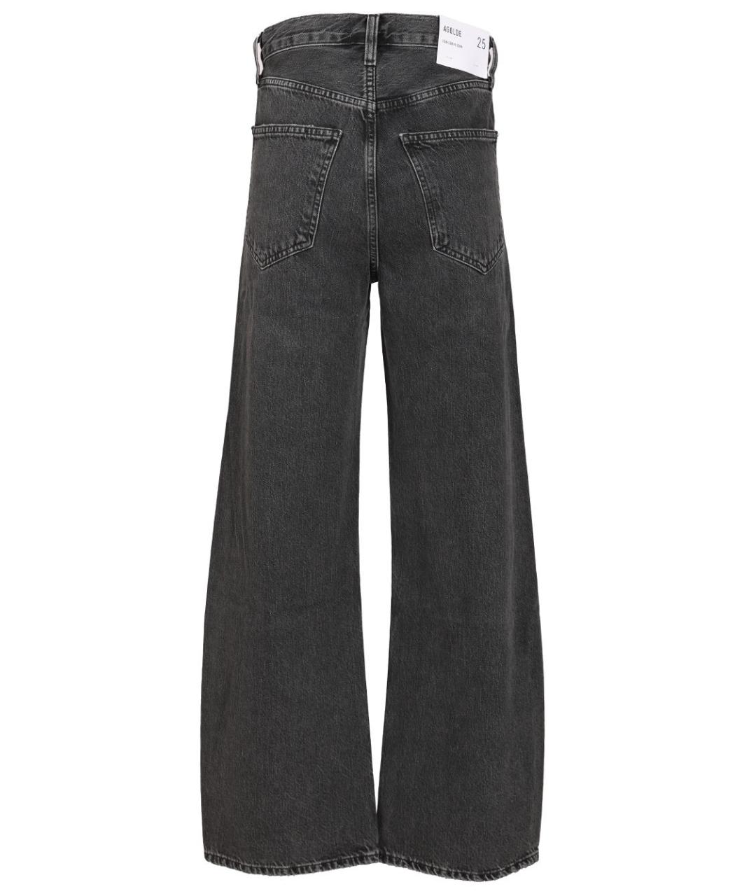 AGOLDE Черные хлопковые прямые джинсы, фото 2
