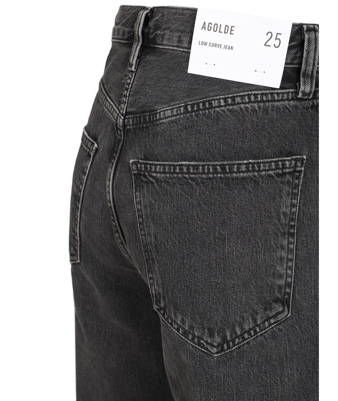 AGOLDE Черные хлопковые прямые джинсы, фото 5