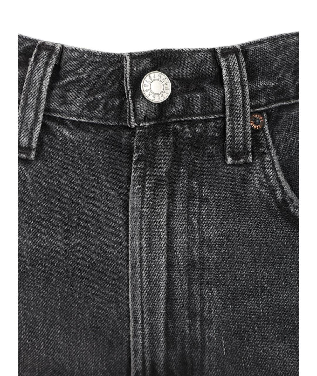 AGOLDE Черные хлопковые прямые джинсы, фото 4