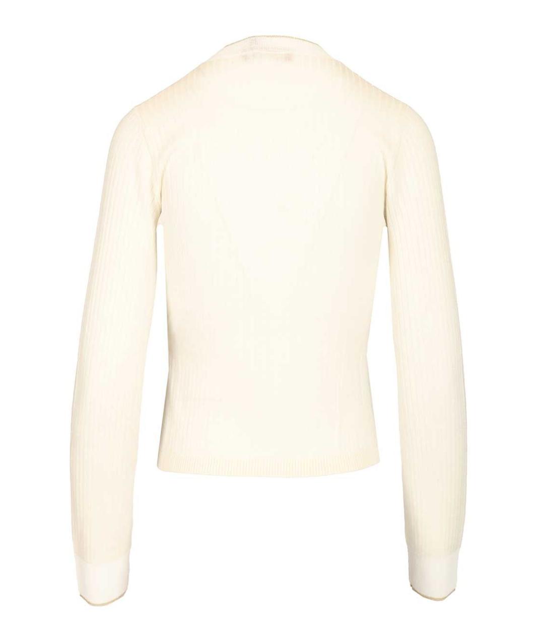 MAX MARA STUDIO Бежевый шелковый кардиган, фото 2