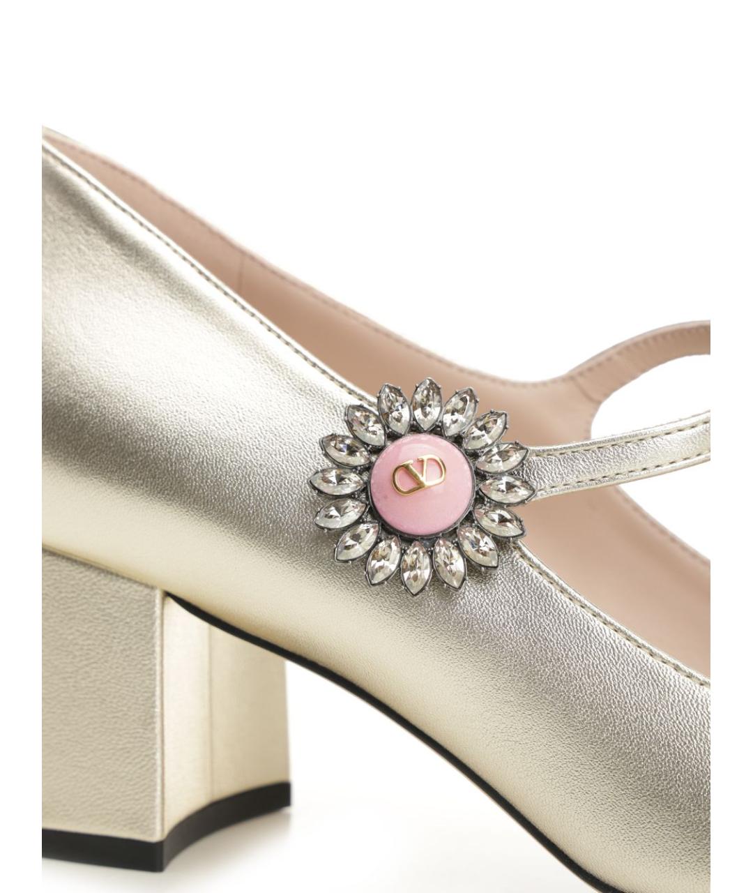 VALENTINO Серебряные кожаные туфли, фото 6