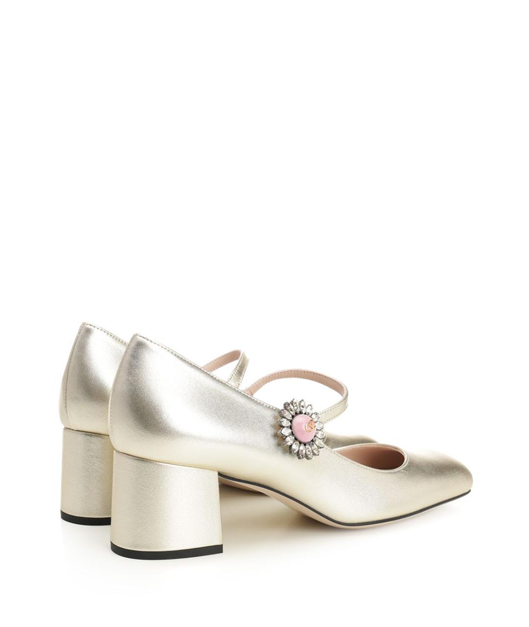 VALENTINO Серебряные кожаные туфли, фото 3