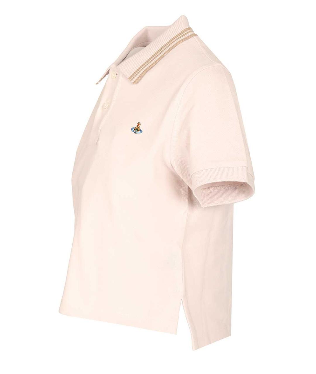 VIVIENNE WESTWOOD Розовая хлопковая футболка, фото 3