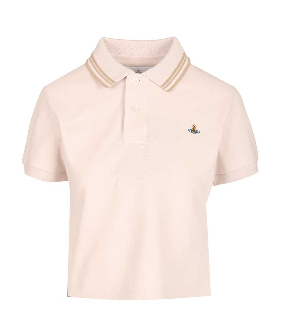 VIVIENNE WESTWOOD Розовая хлопковая футболка, фото 1