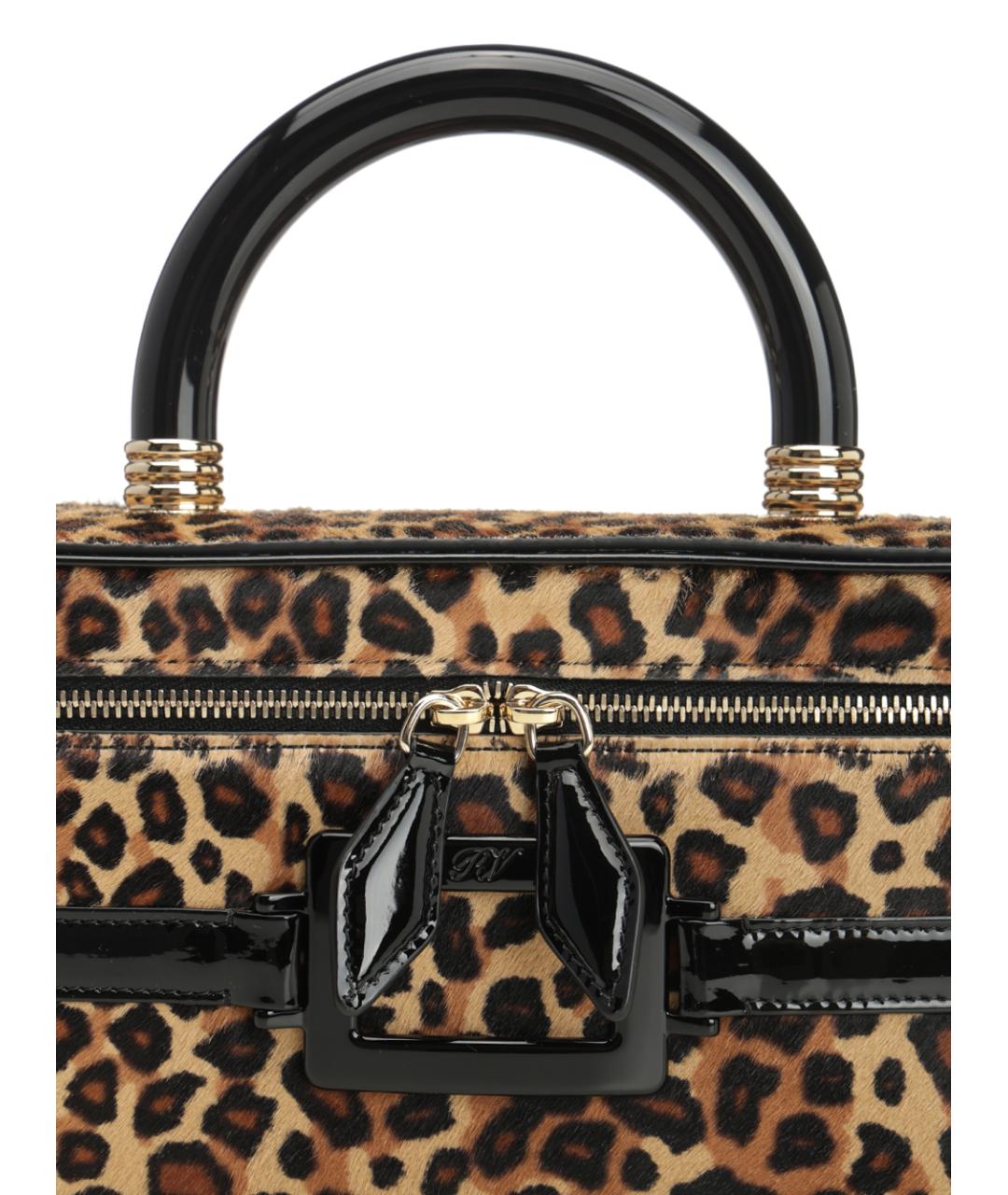 ROGER VIVIER Мульти меховая сумка с короткими ручками, фото 5