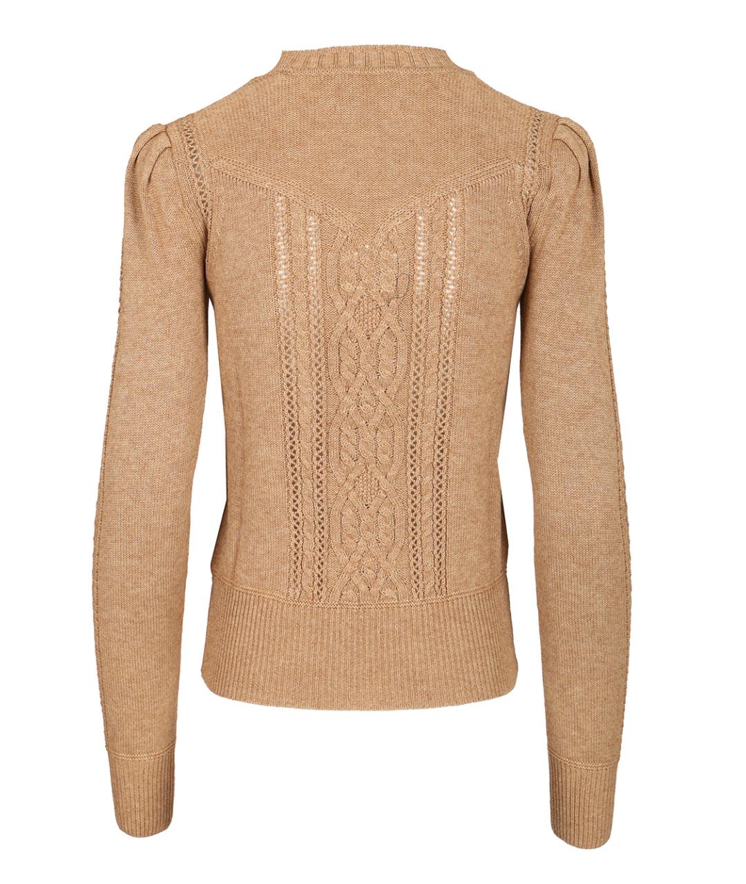 ISABEL MARANT ETOILE Бежевый шерстяной джемпер / свитер, фото 2