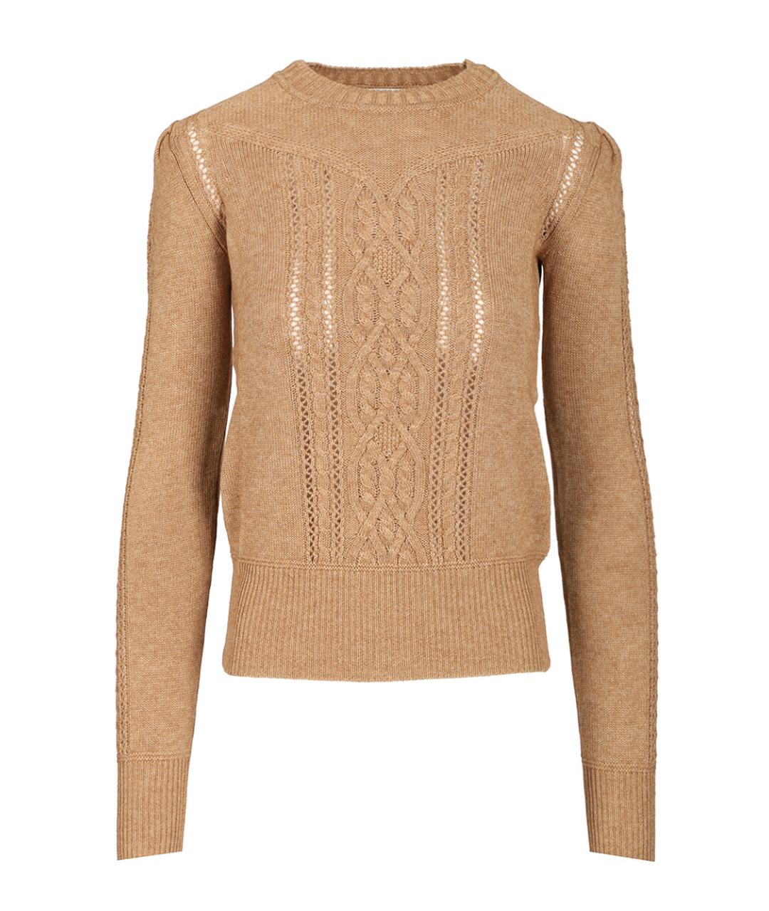 ISABEL MARANT ETOILE Бежевый шерстяной джемпер / свитер, фото 1