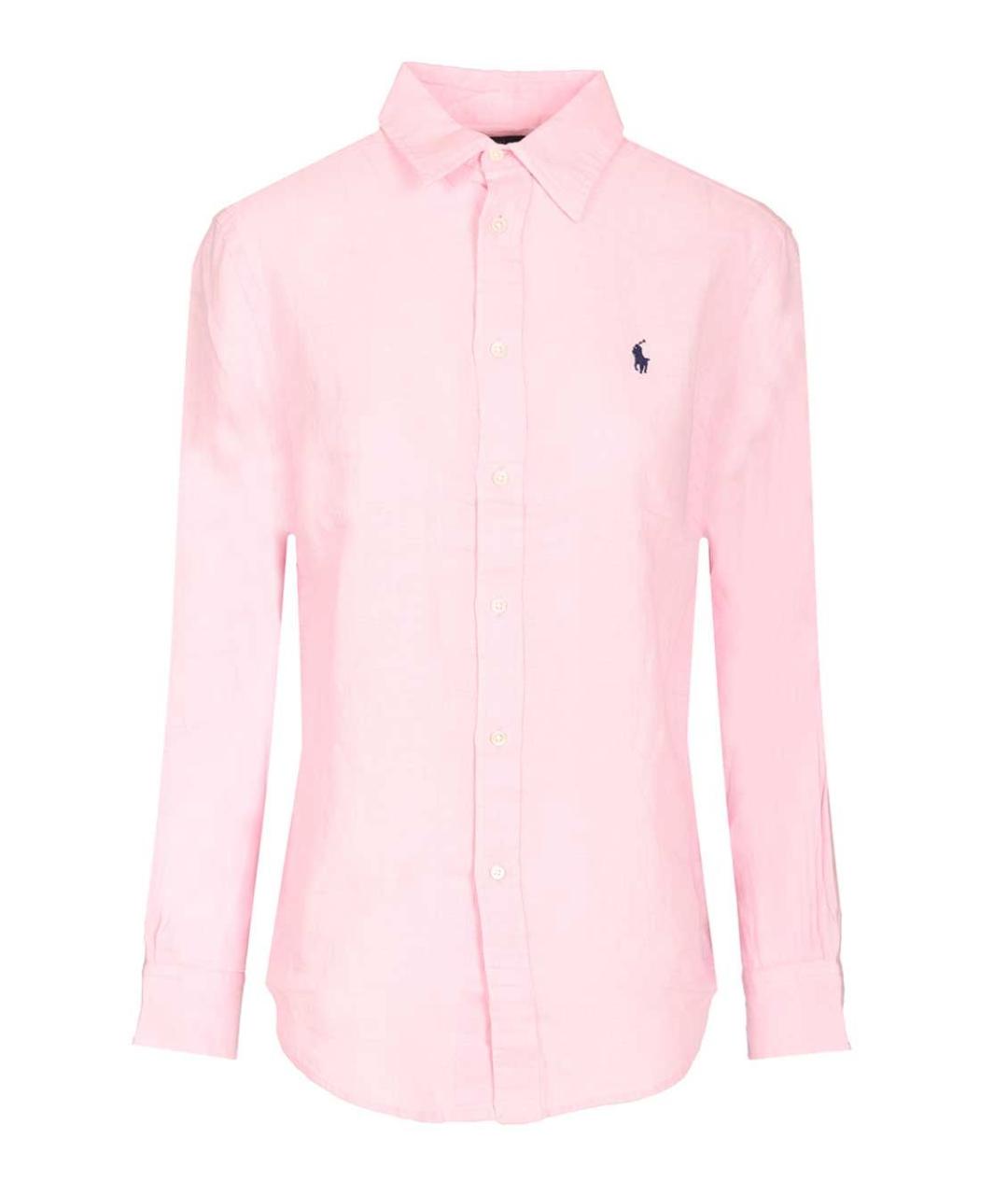 POLO RALPH LAUREN Розовая льняная рубашка, фото 1