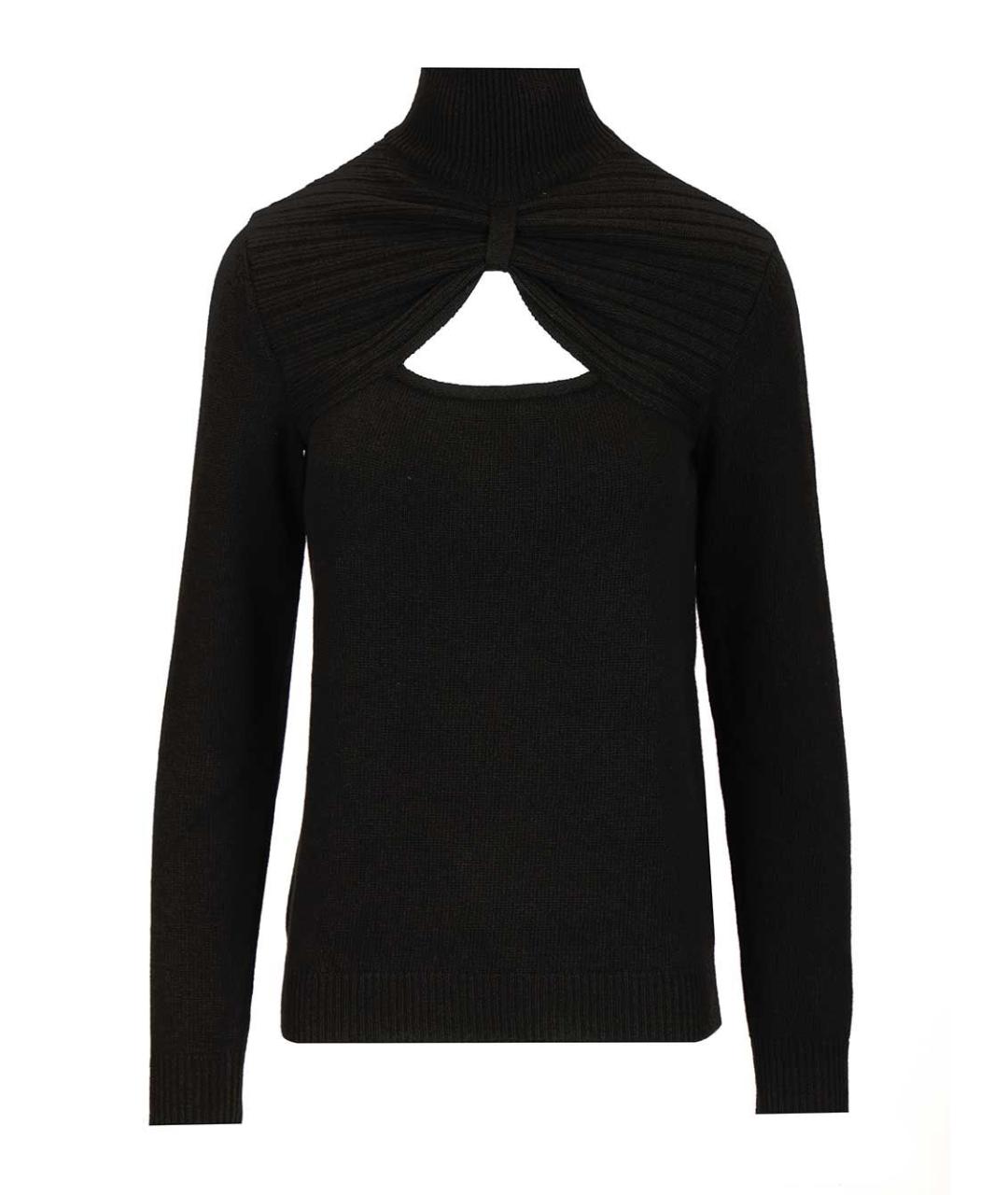 VALENTINO Черный шерстяной джемпер / свитер, фото 1