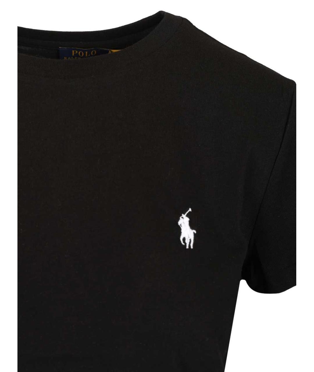 POLO RALPH LAUREN Черная хлопковая футболка, фото 3