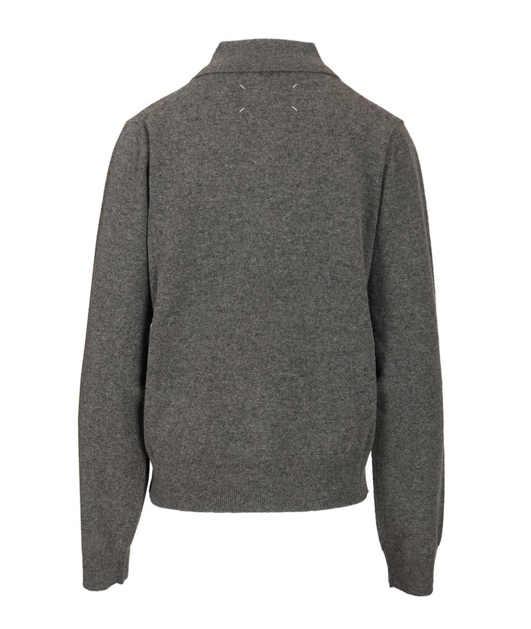 MAISON MARGIELA Серый шерстяной джемпер / свитер, фото 2