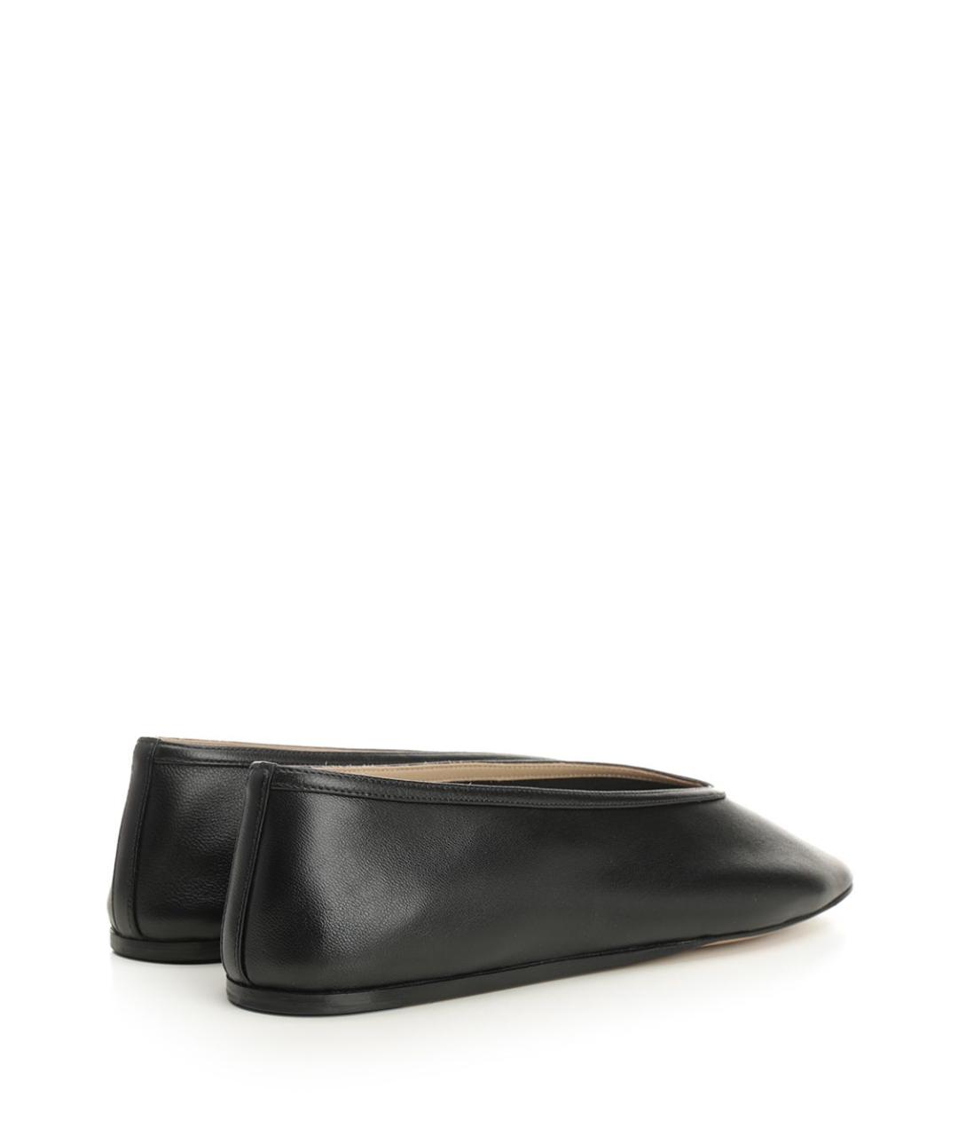 LE MONDE BERYL Черные кожаные балетки, фото 3