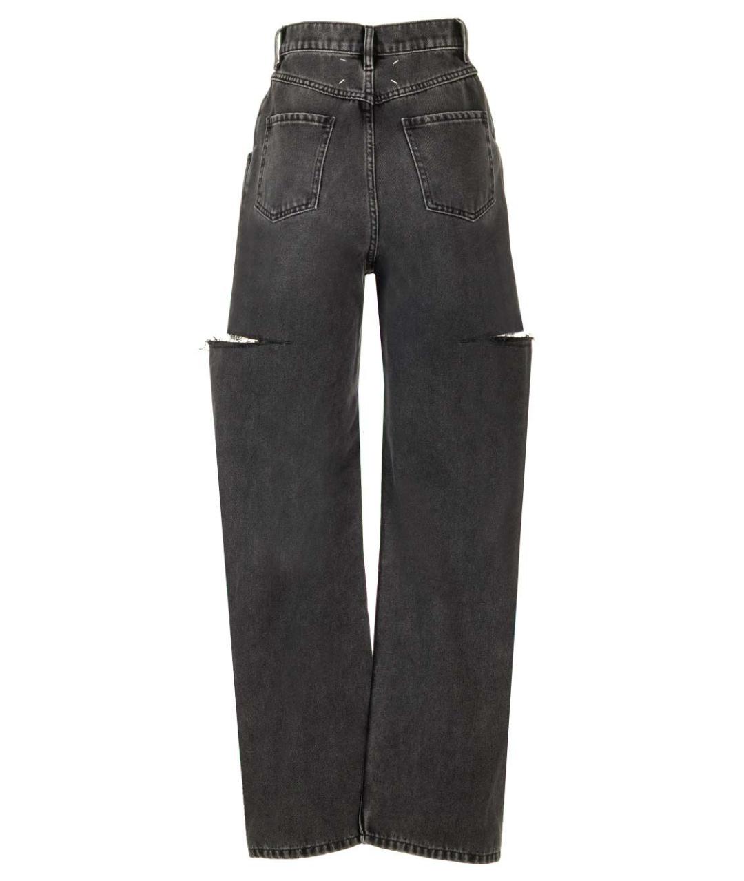 MAISON MARGIELA Черные прямые джинсы, фото 2