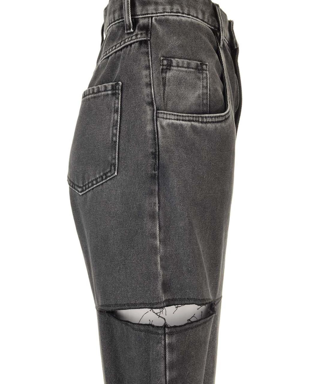 MAISON MARGIELA Черные прямые джинсы, фото 3