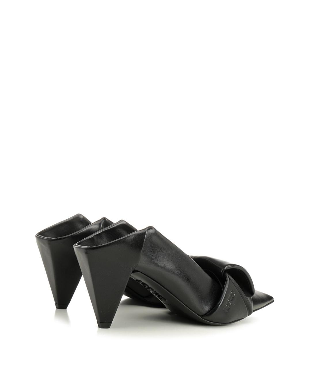 LOEWE Черные кожаные туфли, фото 3