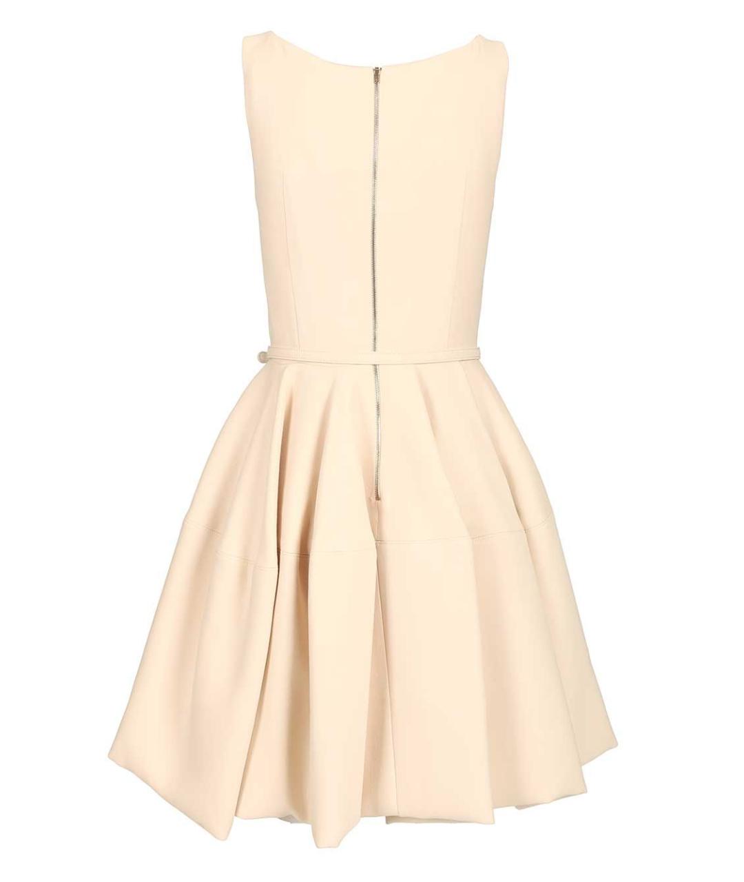 FENDI Бежевое шерстяное повседневное платье, фото 2