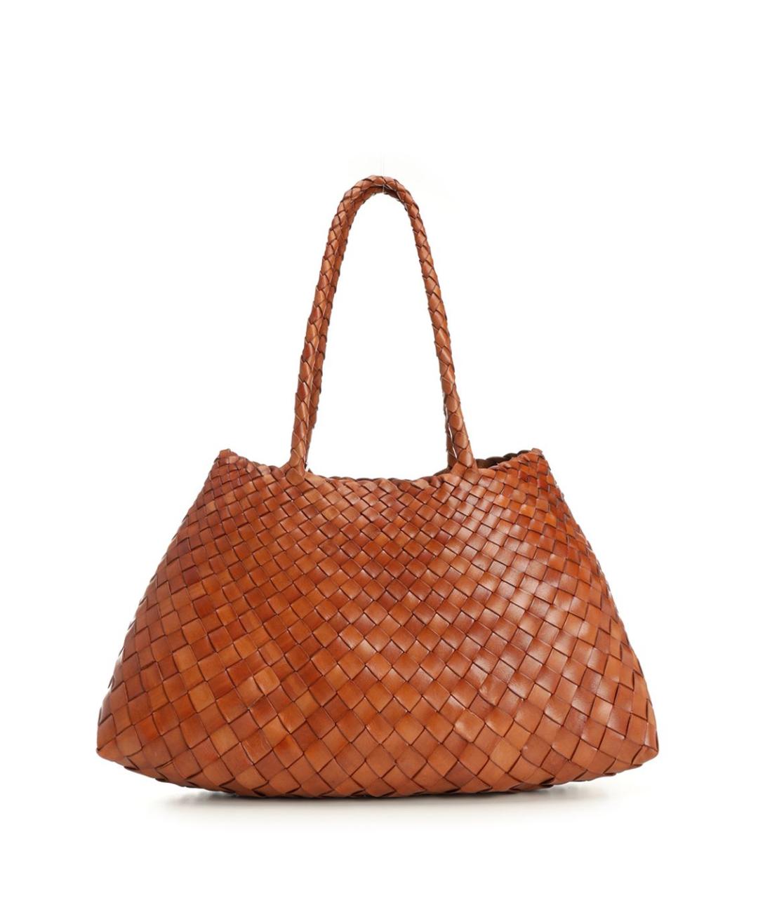 Dragon Diffusion Коричневая кожаная сумка тоут, фото 3