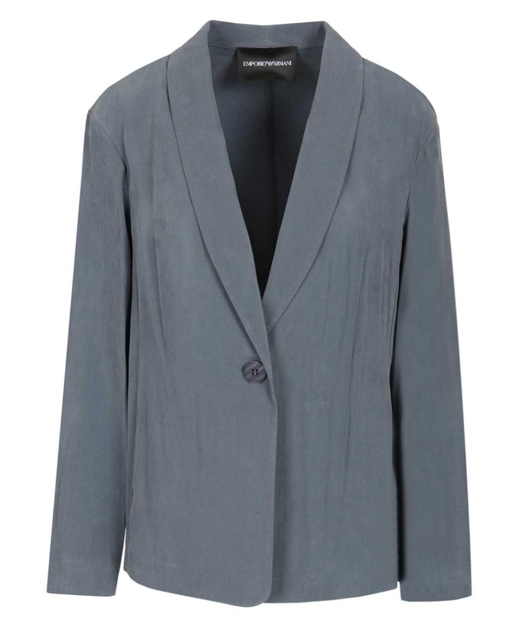 EMPORIO ARMANI Синий полиэстеровый жакет/пиджак, фото 1