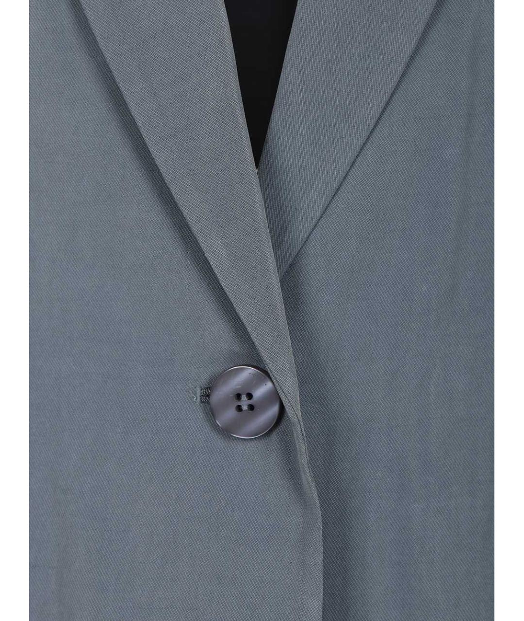 EMPORIO ARMANI Синий полиэстеровый жакет/пиджак, фото 4