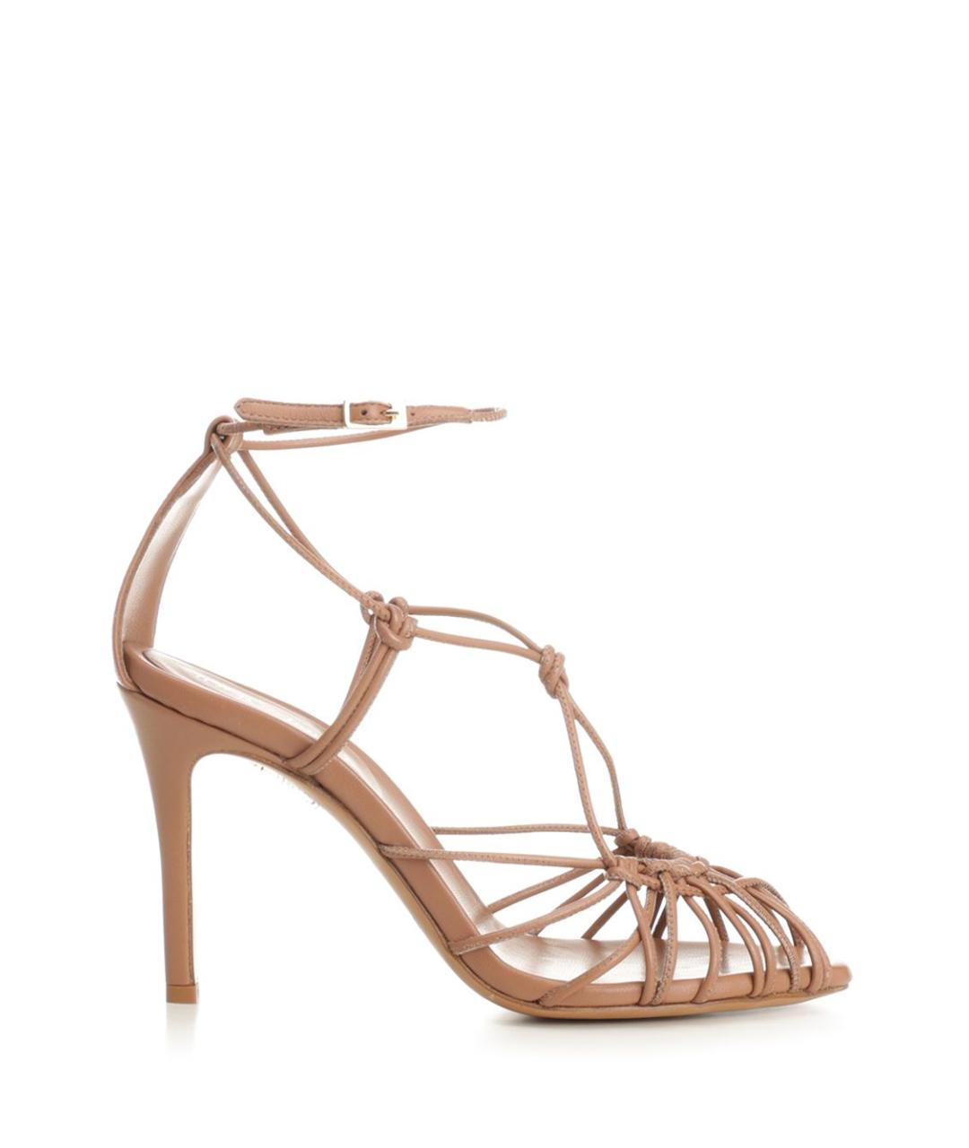 FORTE FORTE Розовые кожаные босоножки, фото 1