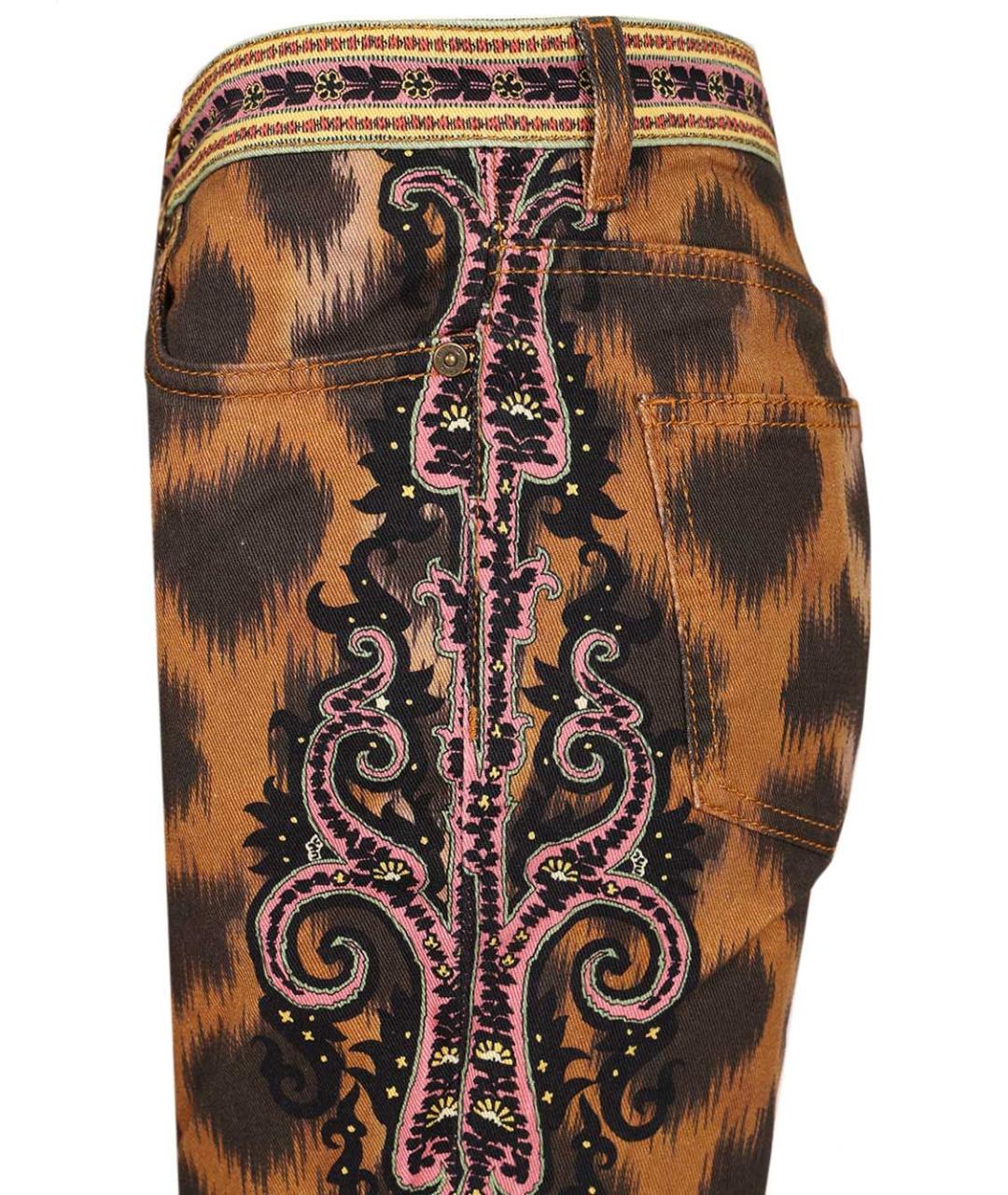ETRO Мульти хлопко-эластановые прямые джинсы, фото 6